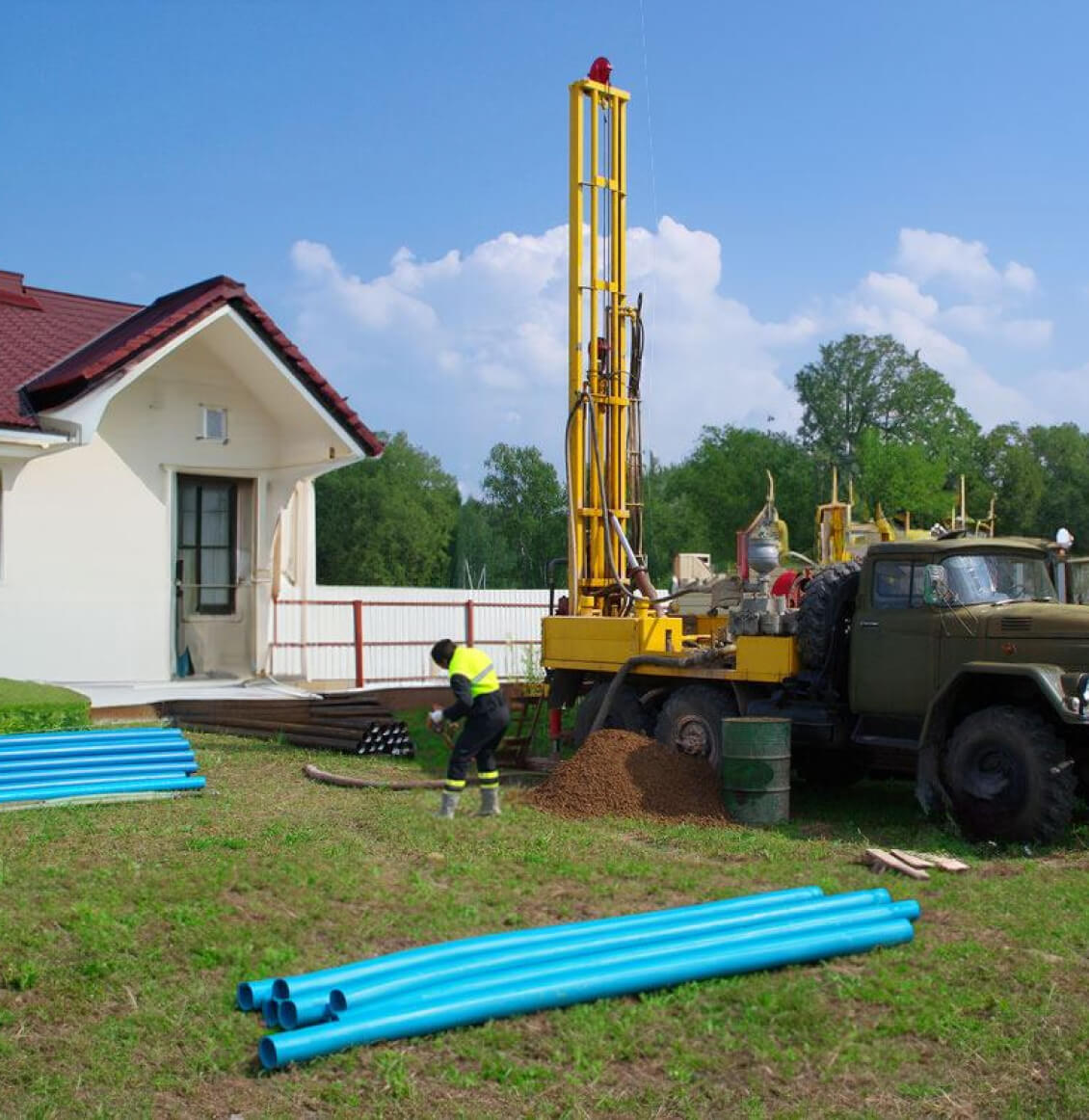 Бурение скважин на воду в Московской области: цены под ключ и за метр